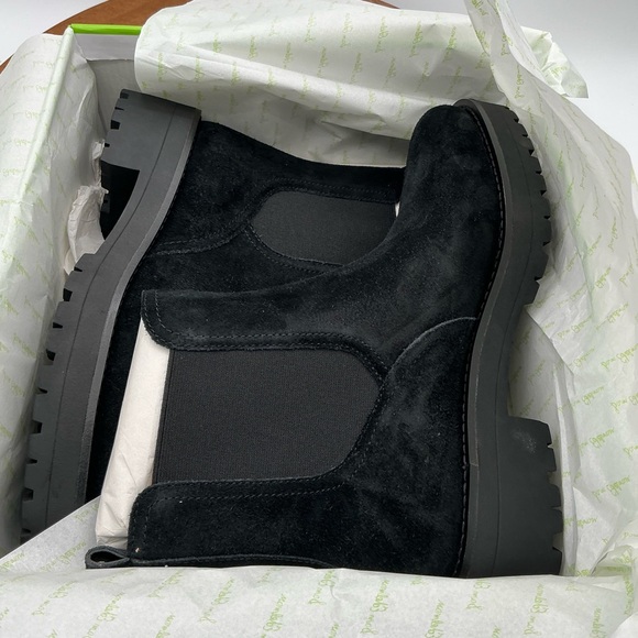 NWT Sam Edelman‎ Chelsea Womens Judah Suede Black Stretch Booties Shoes 9.5 M main image 6